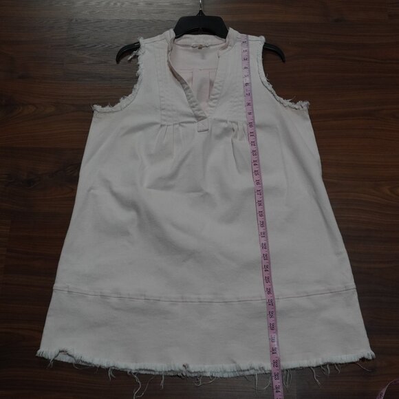 Sugar Lips Sleeveless Denim Babydoll Mini Dress Light Pink - Picture 7 of 8